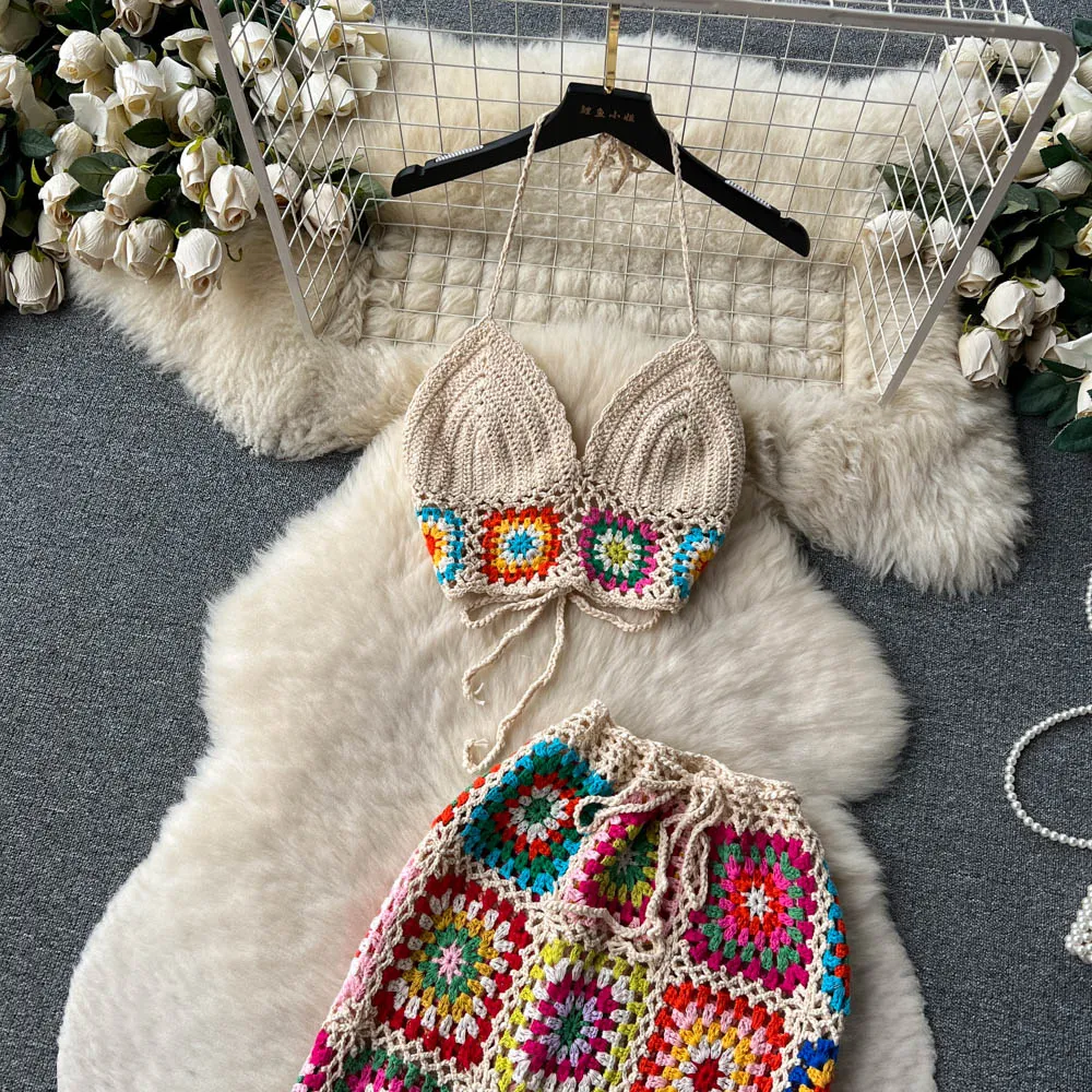 A Vibe Crochet Pants Set