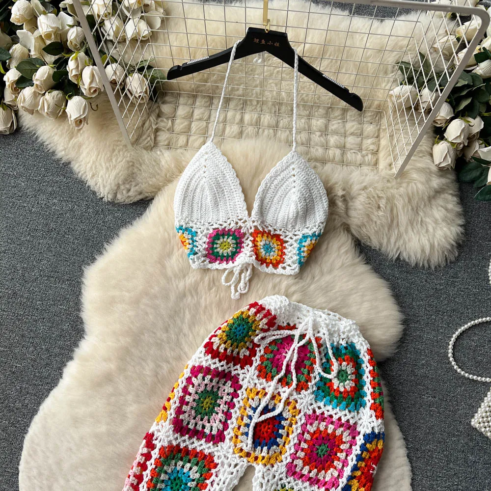 A Vibe Crochet Pants Set