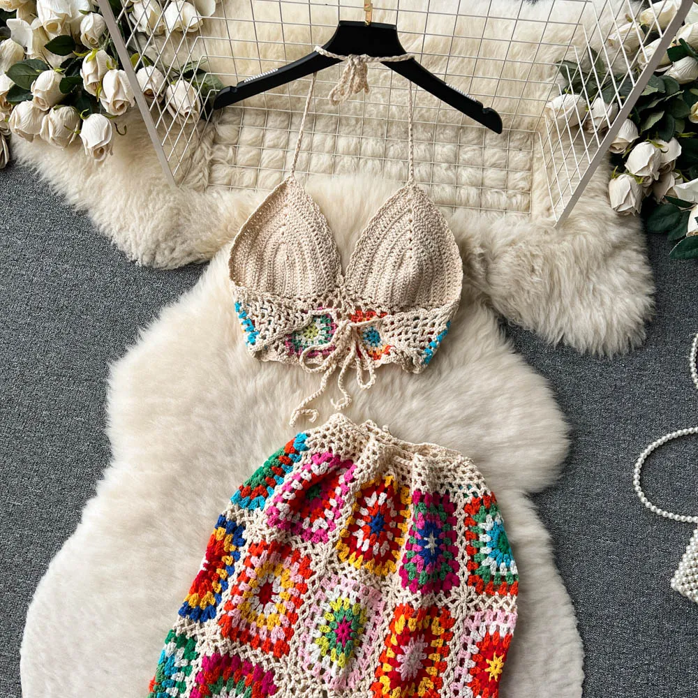 A Vibe Crochet Pants Set