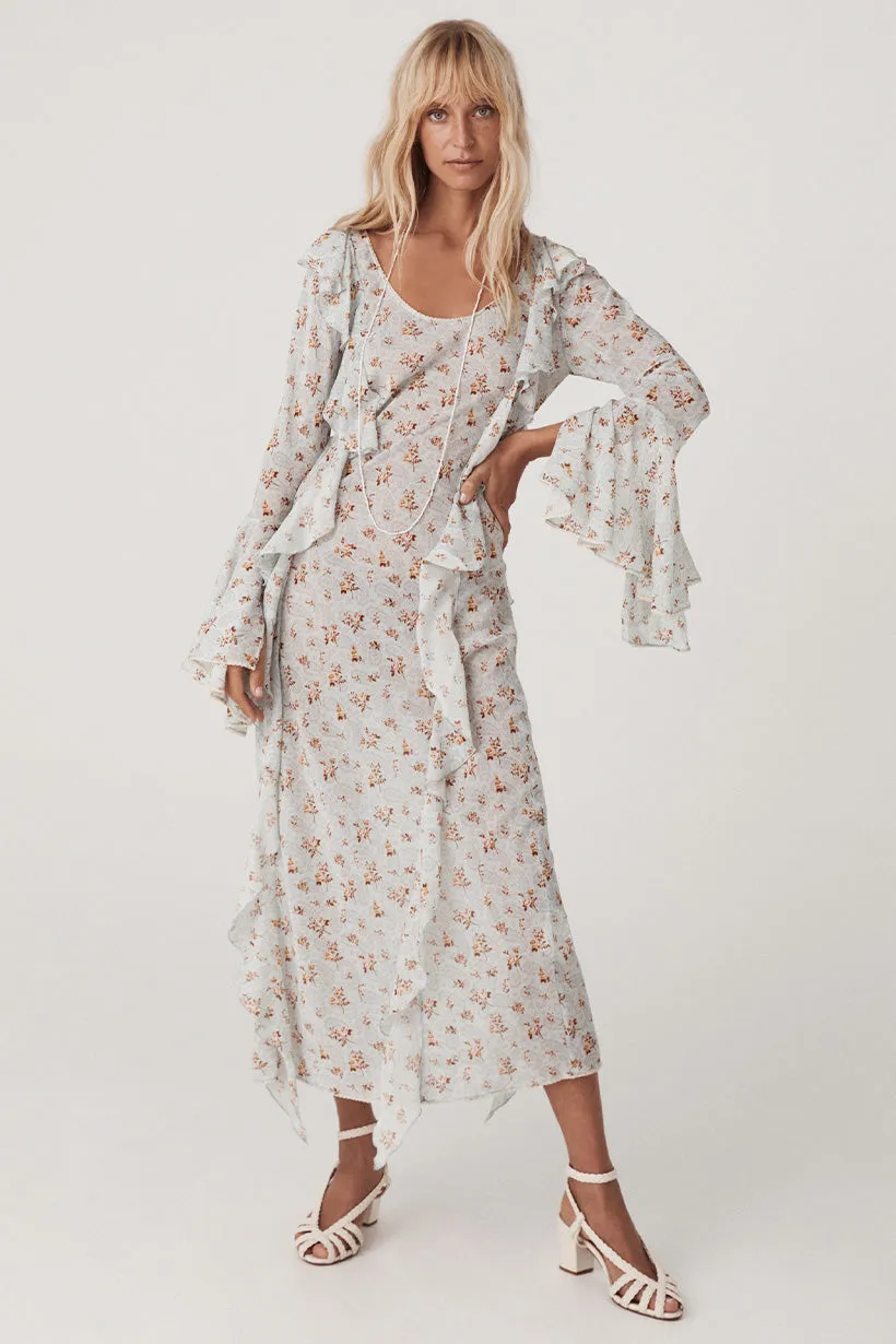 Fleur Frill Maxi Dress