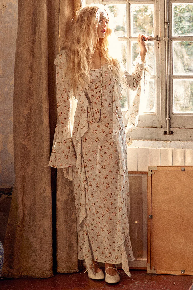 Fleur Frill Maxi Dress