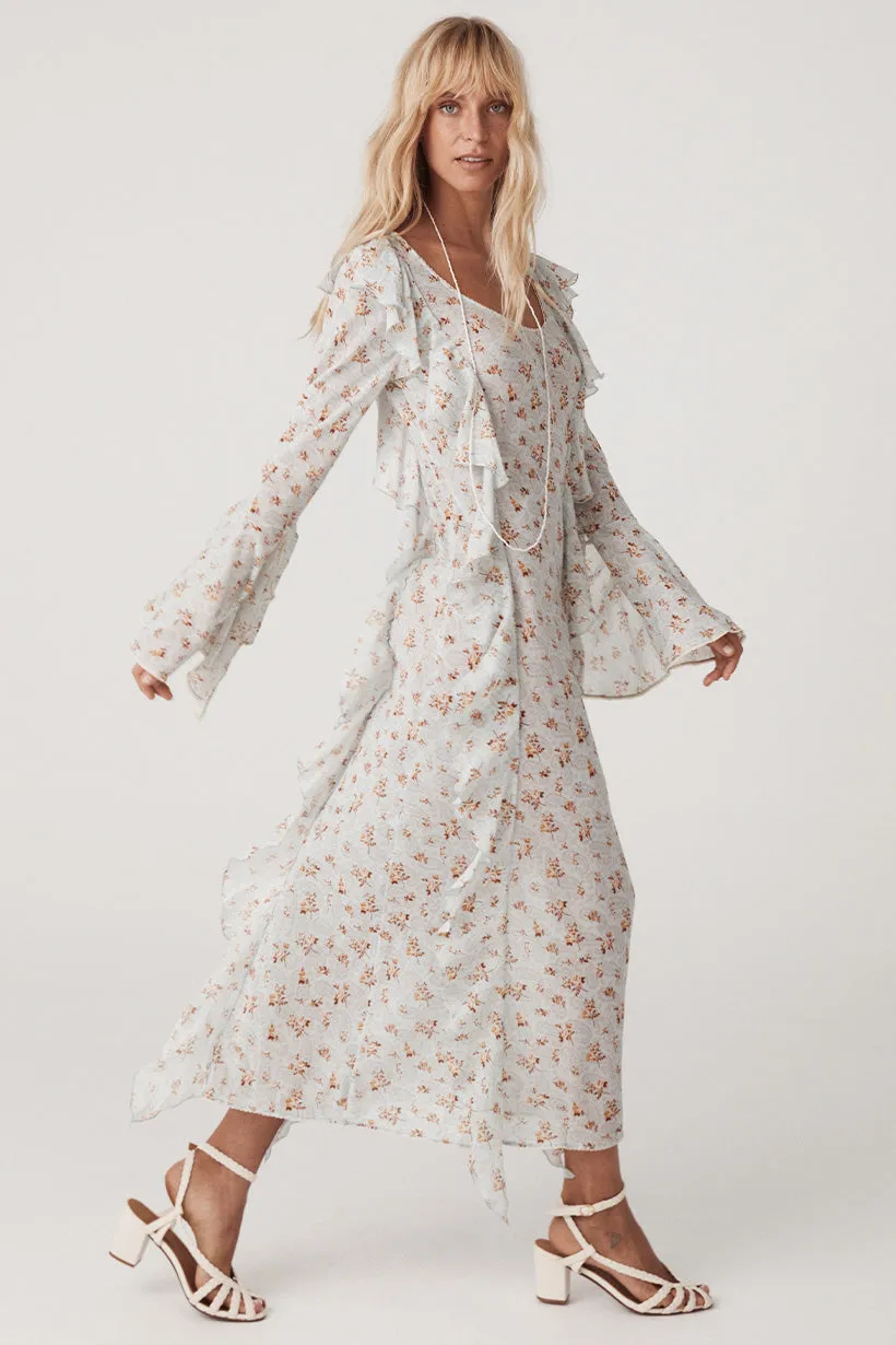 Fleur Frill Maxi Dress