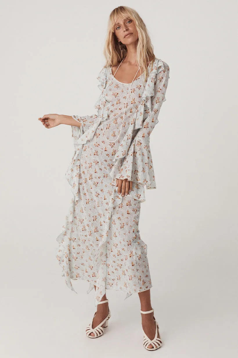 Fleur Frill Maxi Dress