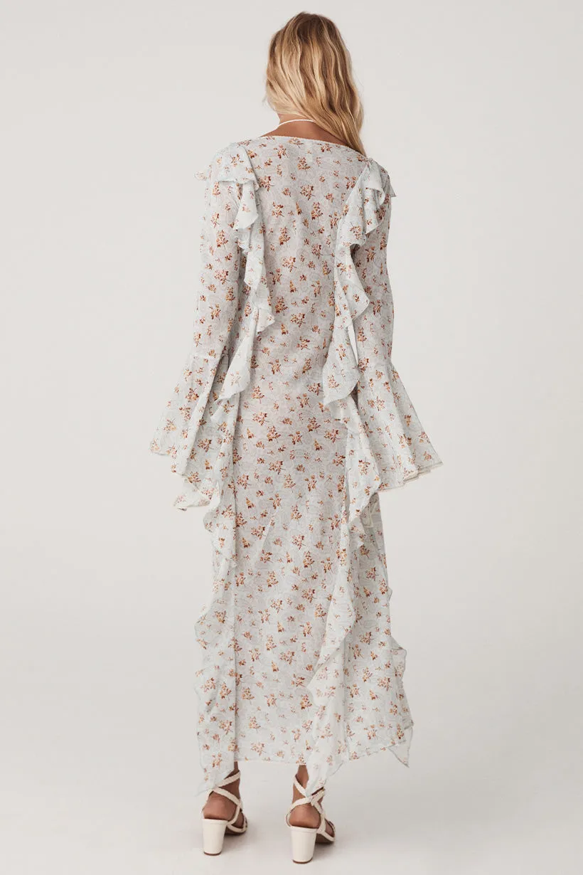 Fleur Frill Maxi Dress
