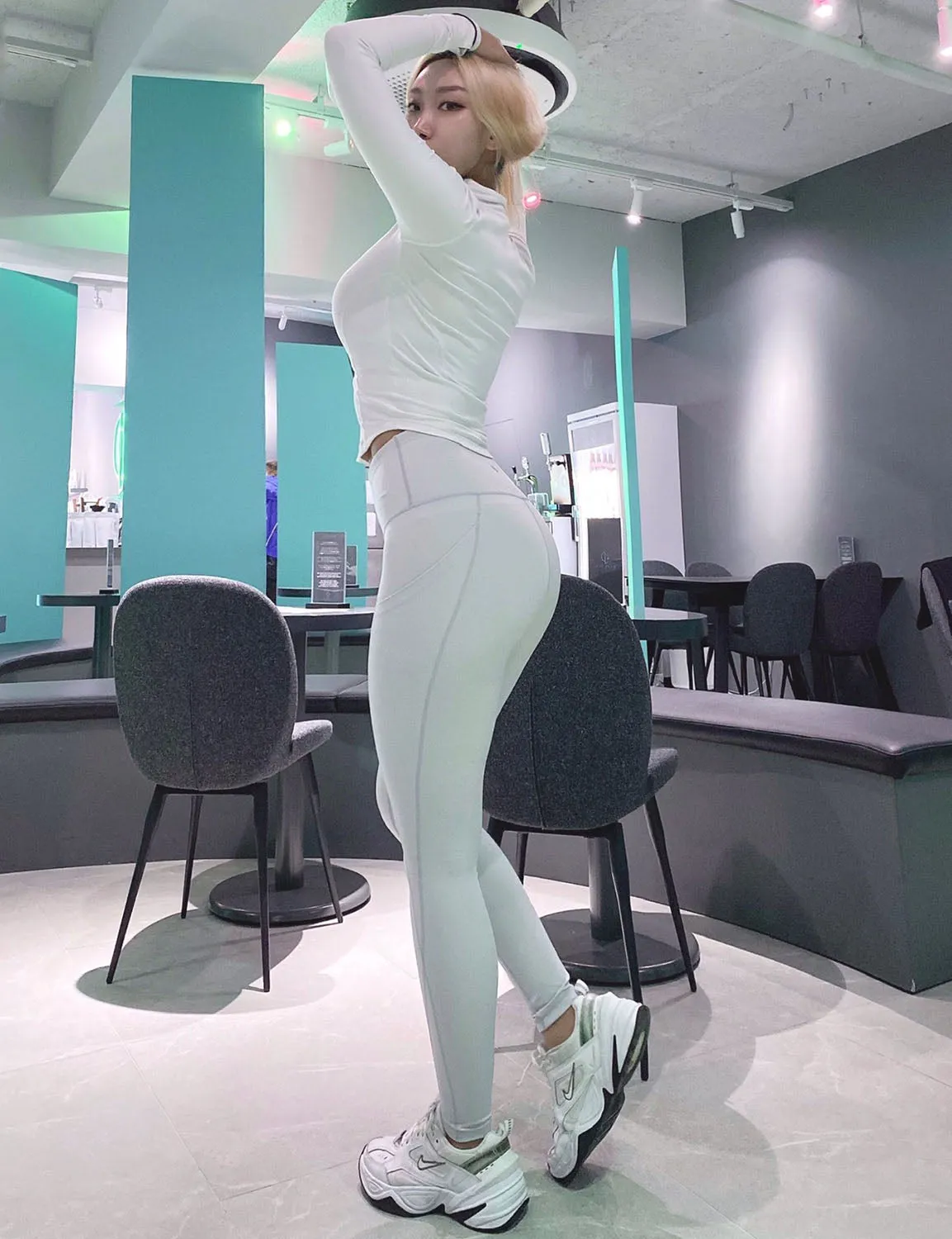 High Waist Side Pockets Jogging Pants lightgray ins_Jogging