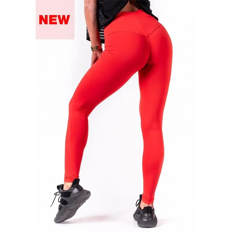 Nebbia One Tone Pattern Leggings 677 - Red