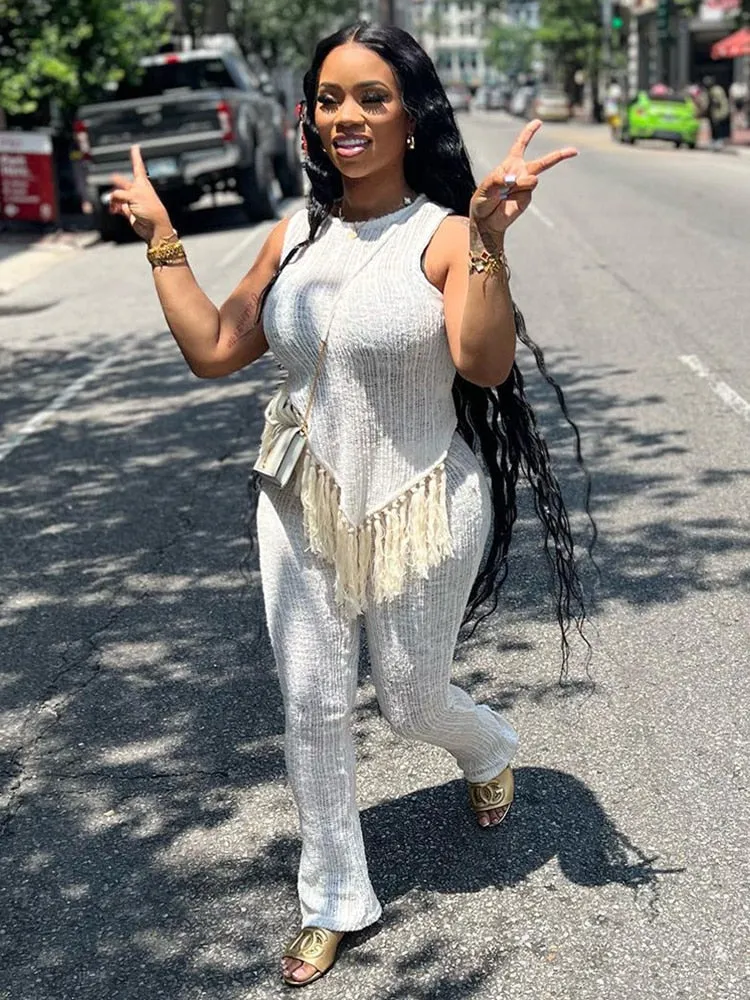 Nikia Tassel Pants Set