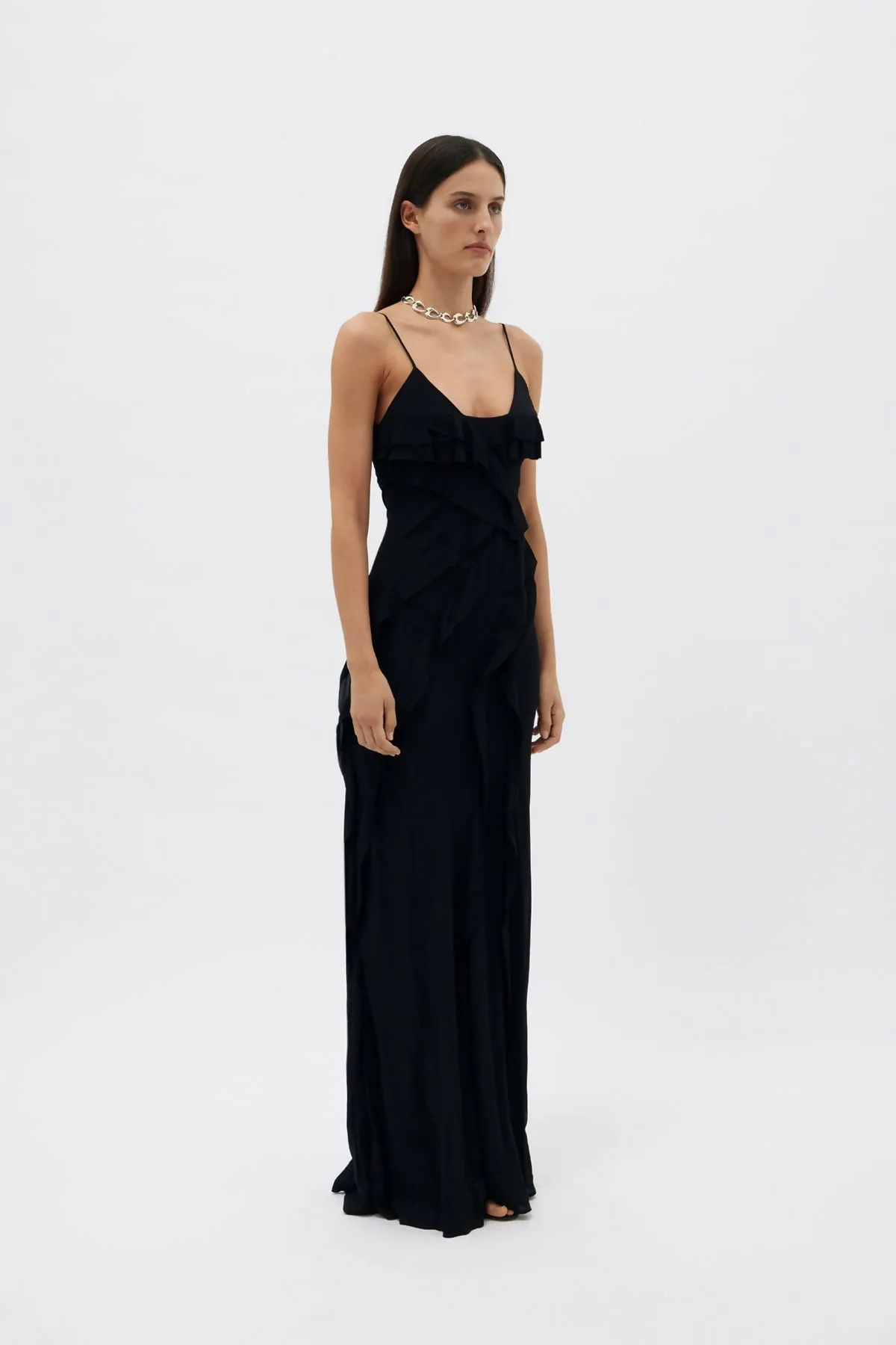 Rachel Gilbert Delfy Maxi in Black Size 12 & 14