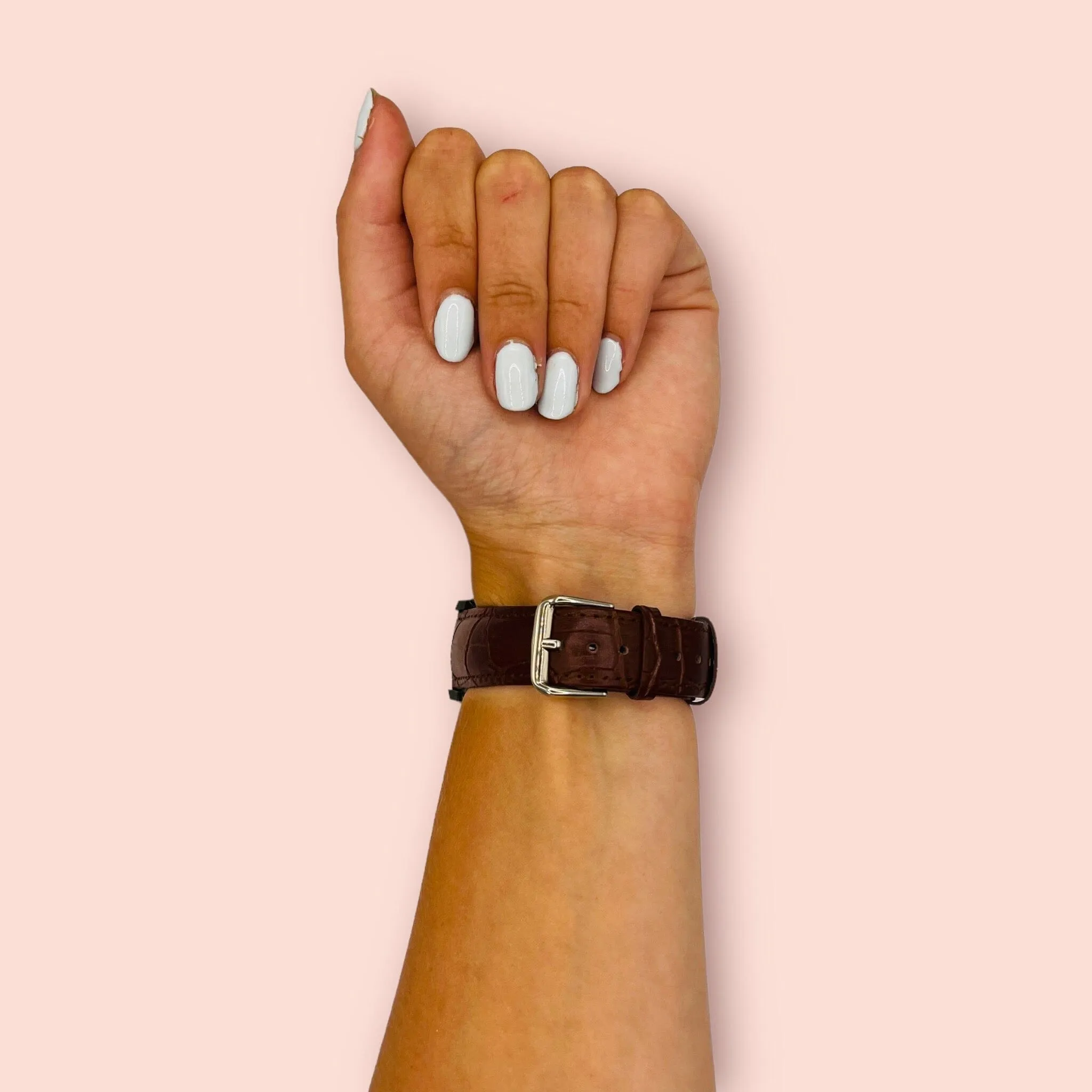 Snakeskin Leather Watch Straps Compatible with the Fossil Hybrid Gazer