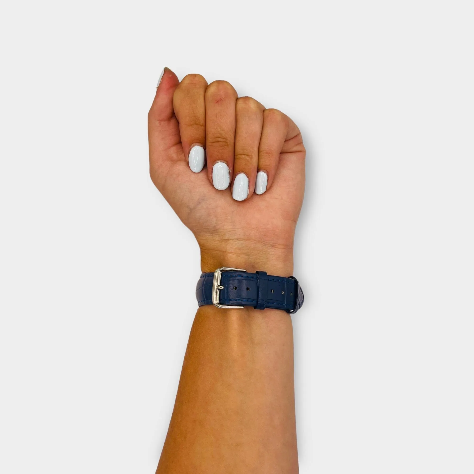 Snakeskin Leather Watch Straps Compatible with the Fossil Hybrid Gazer