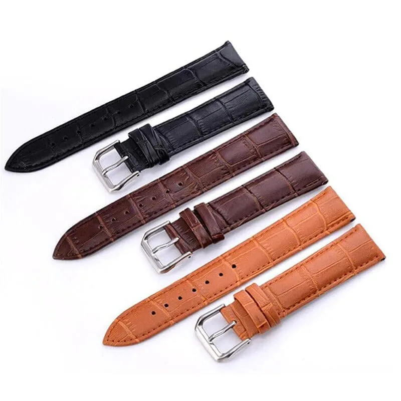 Snakeskin Leather Watch Straps Compatible with the Fossil Hybrid Gazer